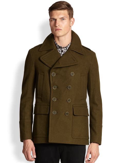 burberry brit peacoat|burberry men's cashmere overcoat.